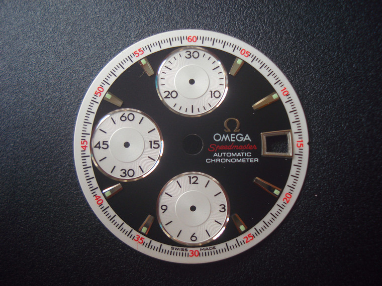 30mm OMEGA Speedmaster CHRONOMETER Dial  For Mens Watch Fit Chinese 7750 Automatic Movement #1