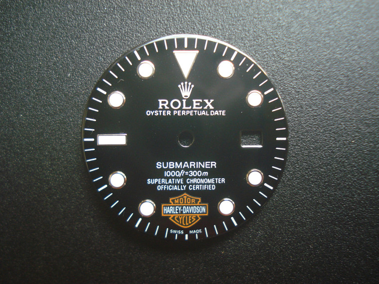 29mm Black Dial Marked Rolex And HARLEY-DAVIDSON Symbol For Mens Steel Oyster Submariner Watch Fit DG 2813 Or MIYOTA 8215 Automatic Movement With DWO
