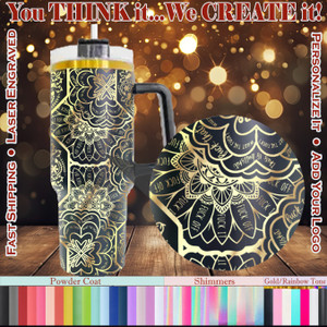F-Bomb Hidden Cuss Word Mandala 40 Ounce Custom Tumbler - 49 Colors/Finishes and Personalization Available F-Bomb Hidden Cuss Word Mandala 40 Ounce Custom Tumbler - 49 Colors/Finishes and Personalization Available