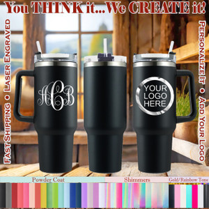 Personalized Name / Monogram and Logo / Quote 40 Ounce Custom Tumbler - 49 Colors/Finishes and Personalization Available Personalized Name / Monogram and Logo / Quote 40 Ounce Custom Tumbler - 49 Colors/Finishes and Personalization Available