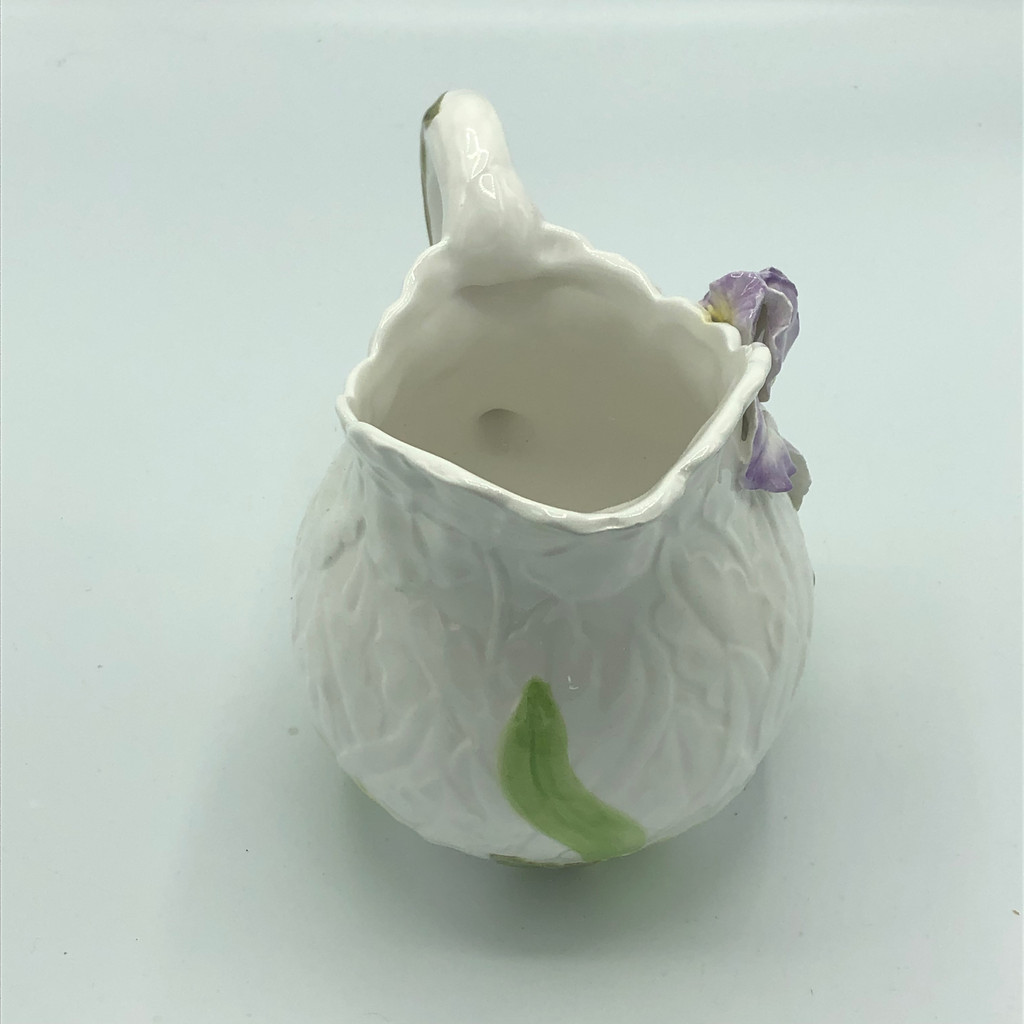 Vintage Purple Iris Pot