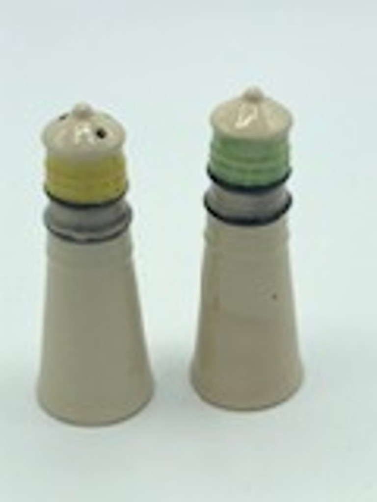 Vintage Lighthouse salt & pepper shakers