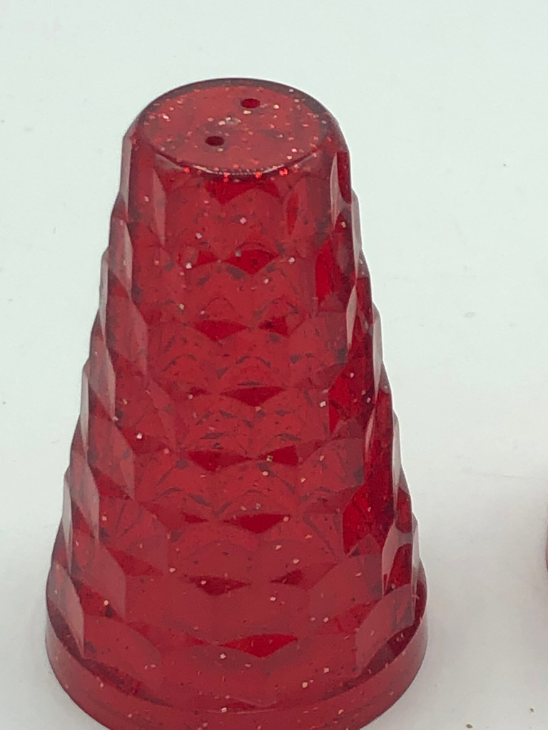 Vintage Red salt & pepper shakers