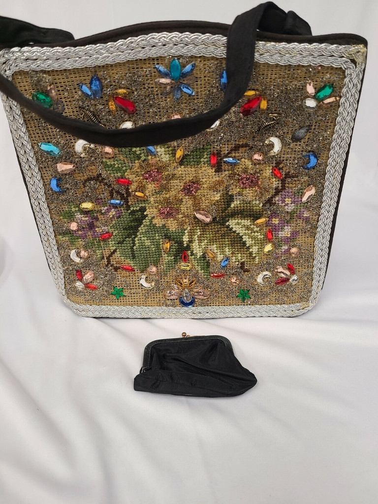 Garay Hudson Vintage Square Bedazzled Handbag