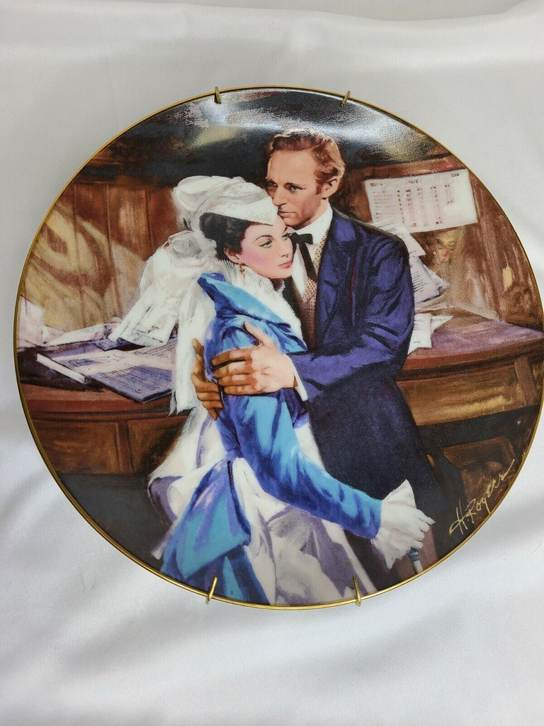 W J George Collector Plate Gone With the Wind "A Question of Honor"