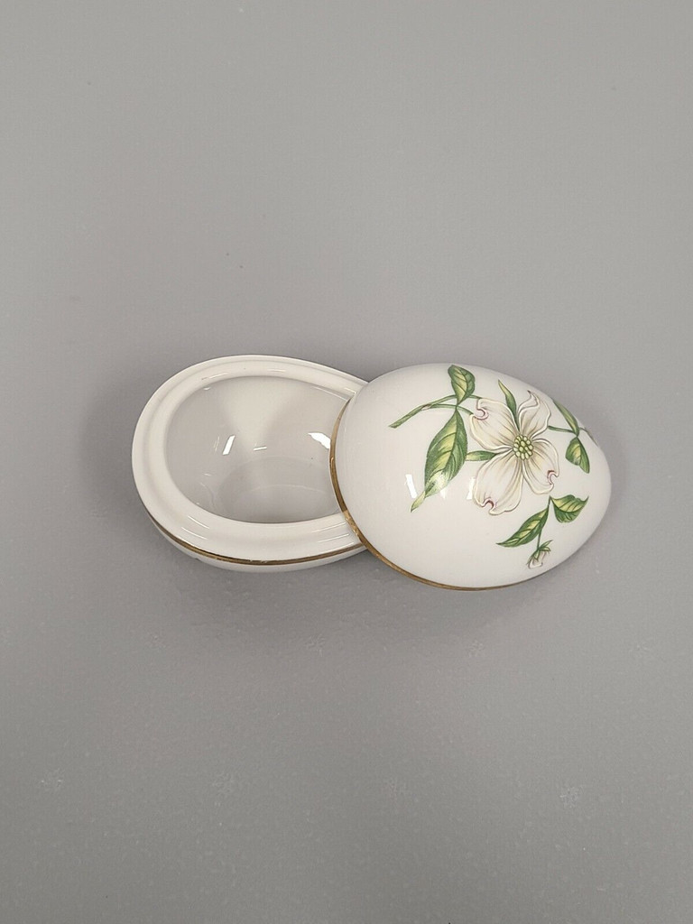 Miniature Egg Porcelain Trinket Box