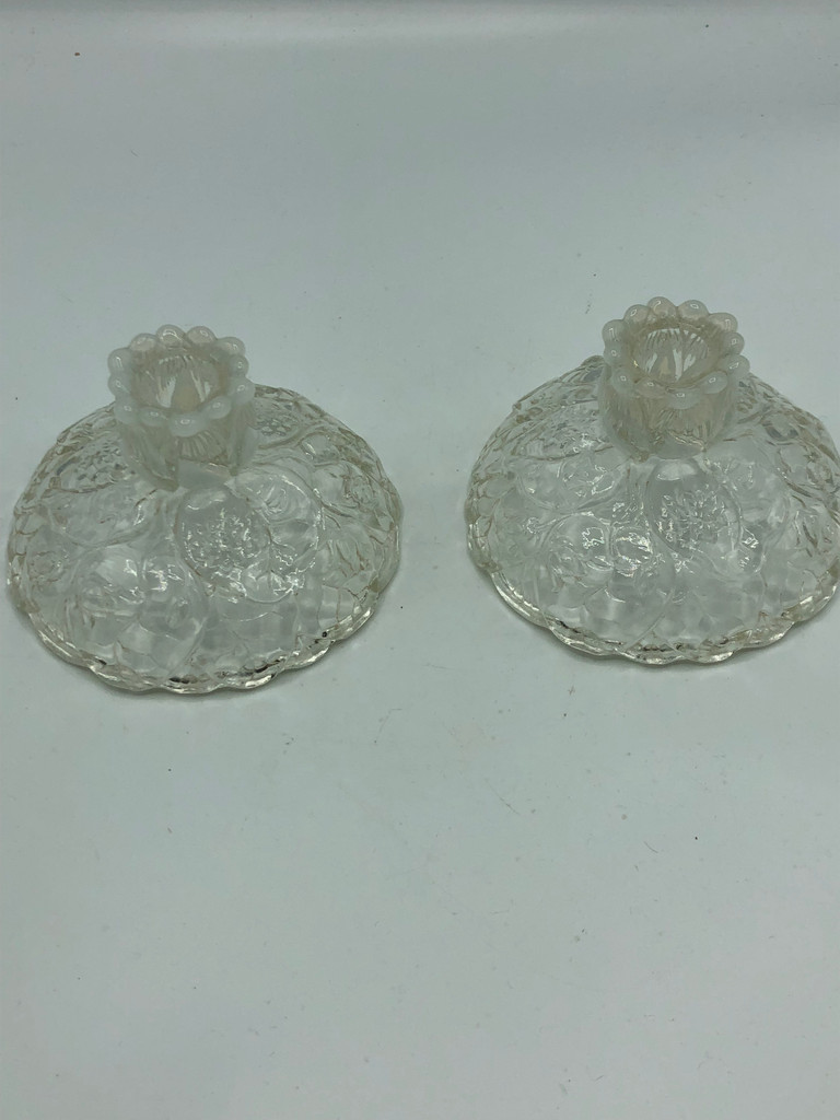 Pair of Water Lilies Candle Holders