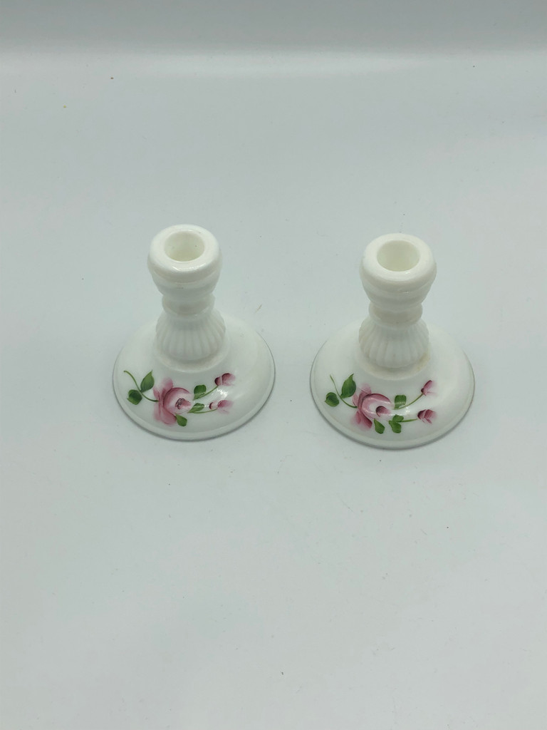 Kemple hand painted candle sticks