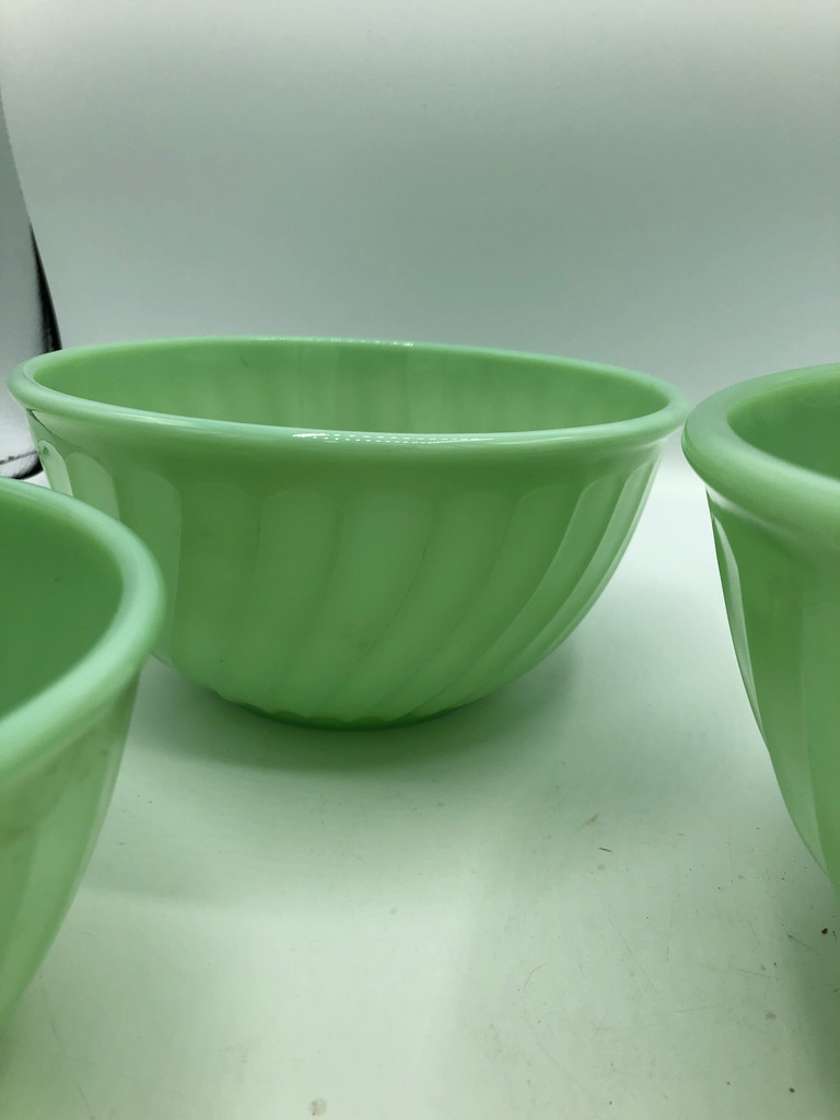 Jadeite  Nesting Bowls set of 3