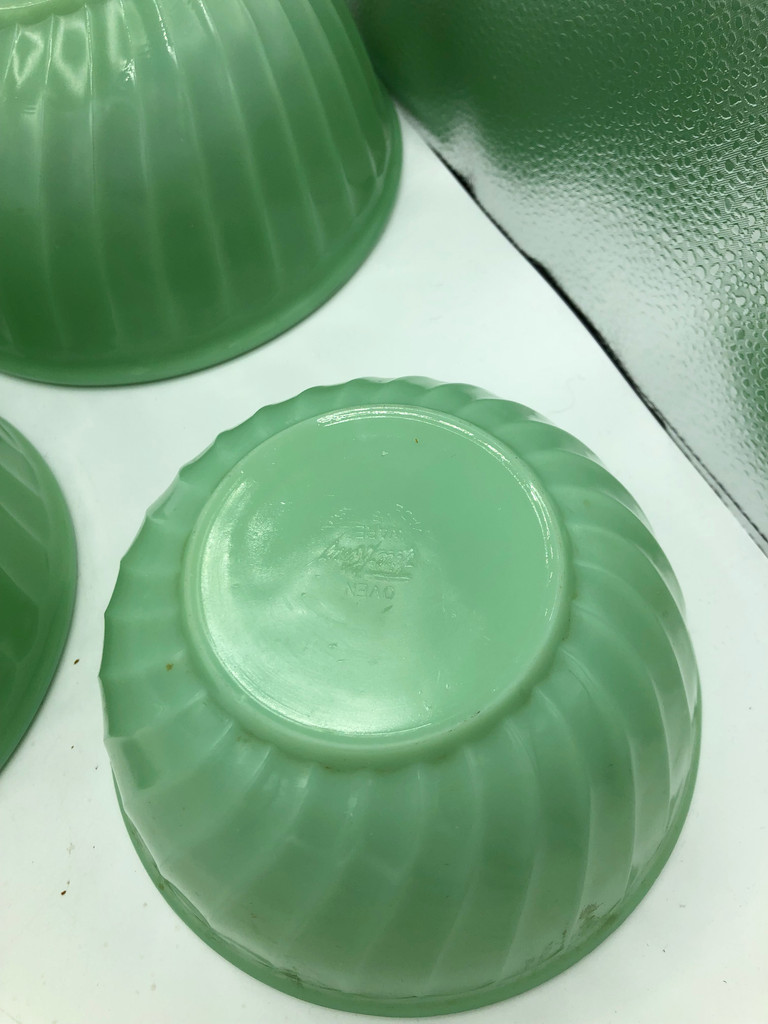 Jadeite  Nesting Bowls set of 3