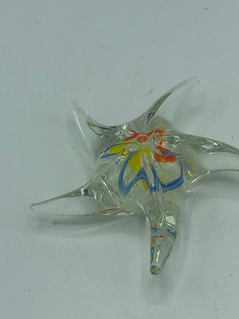 Blown glass starfish paperweight