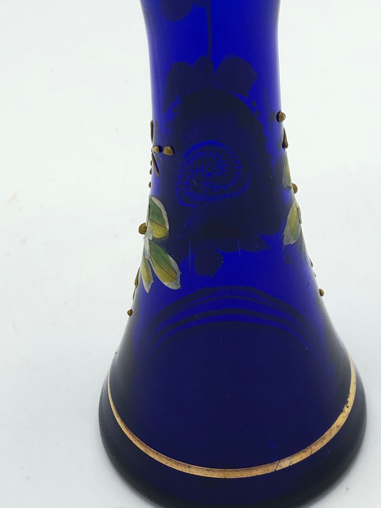 Dark blue Cobalt glass vase