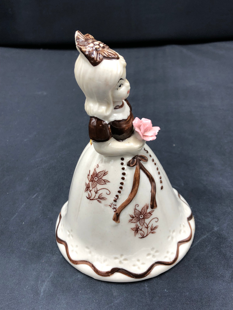 Vintage Ceramic girl shaped bell