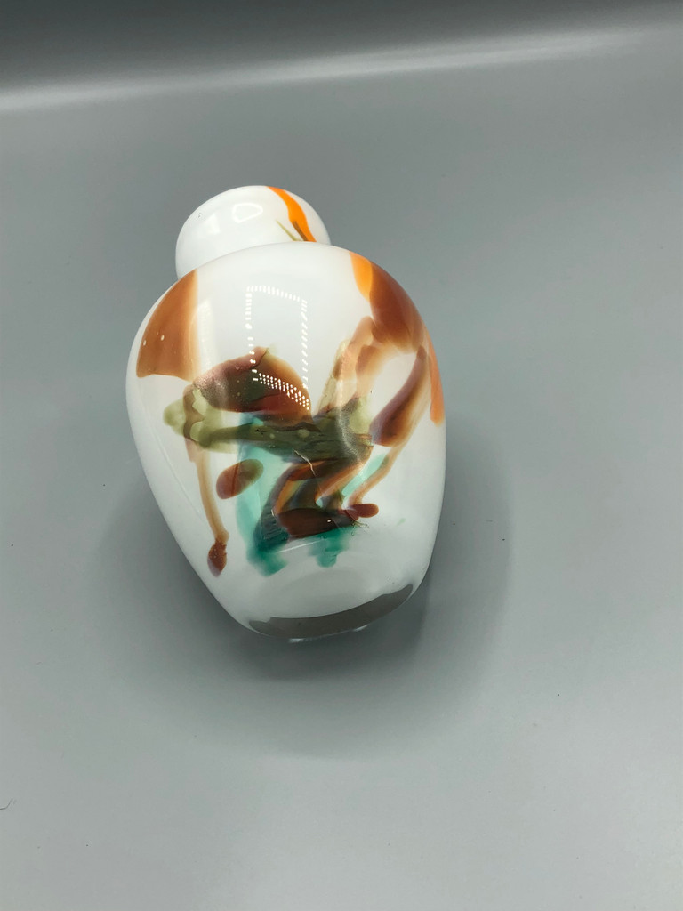 Mid Century Fostoria Hand blown art glass vase
