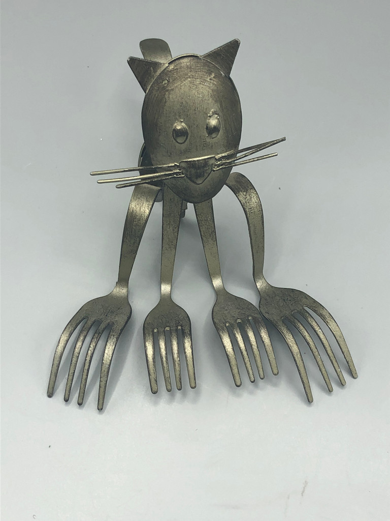 Fork Cat Figurine