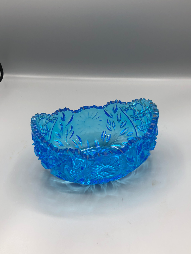 Vintage Turquoise glass bowl