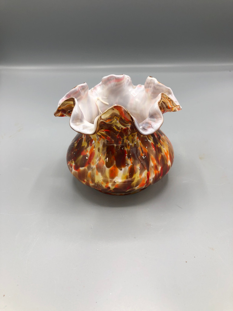 Fenton Art glass Autumn Vasa Murrhina Vase