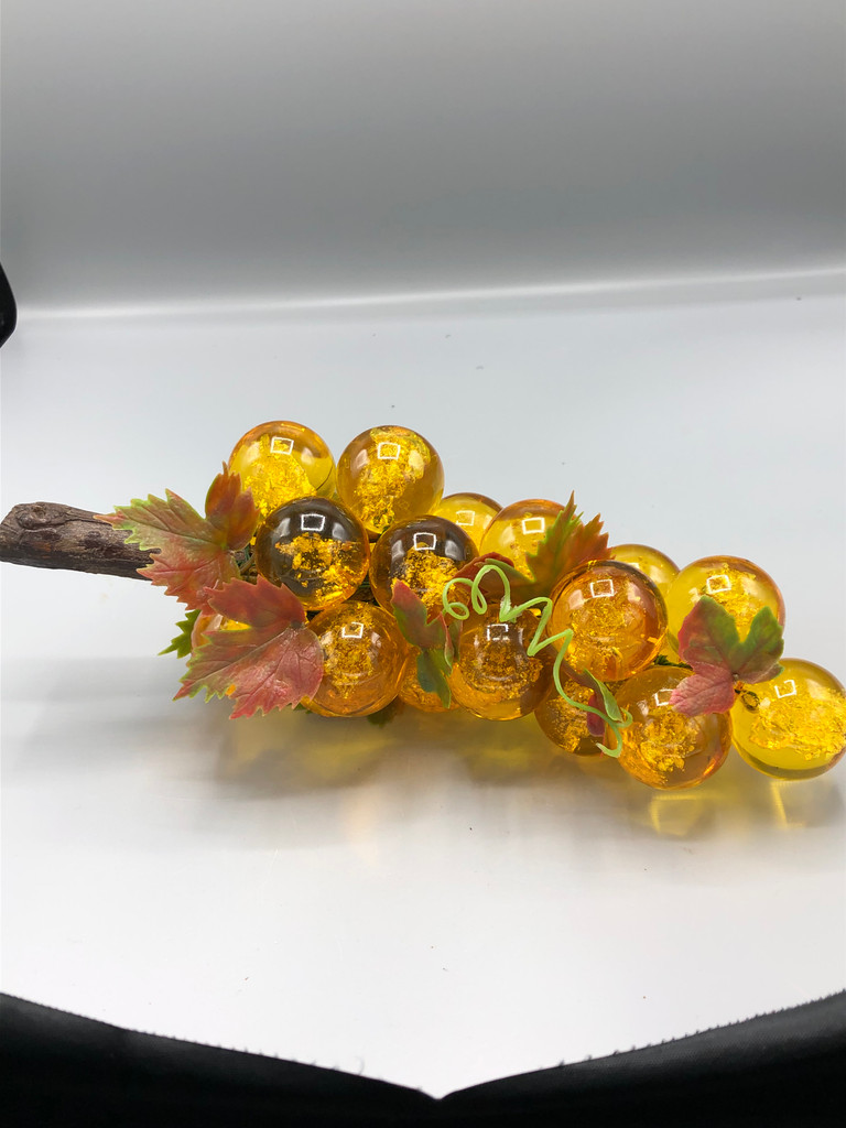 Rare Yellow Lucite Grapes