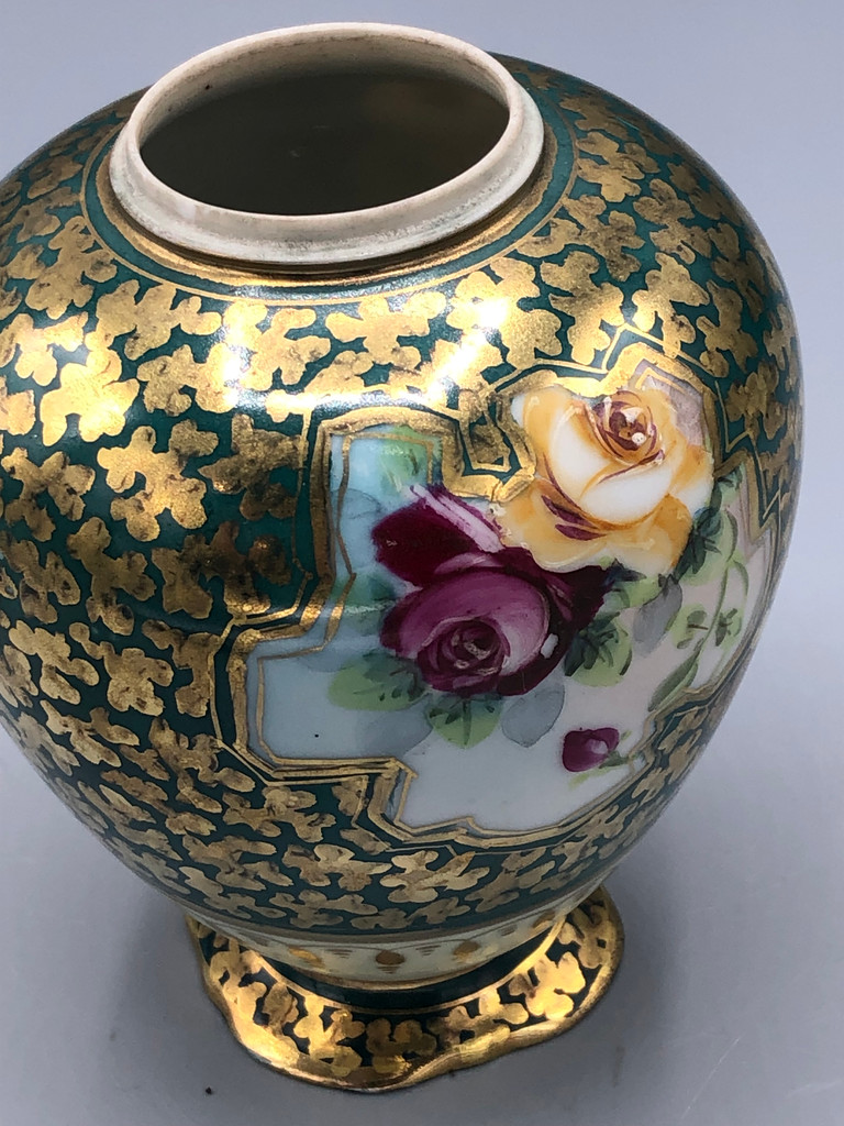 Vintage Floral Jar Vase