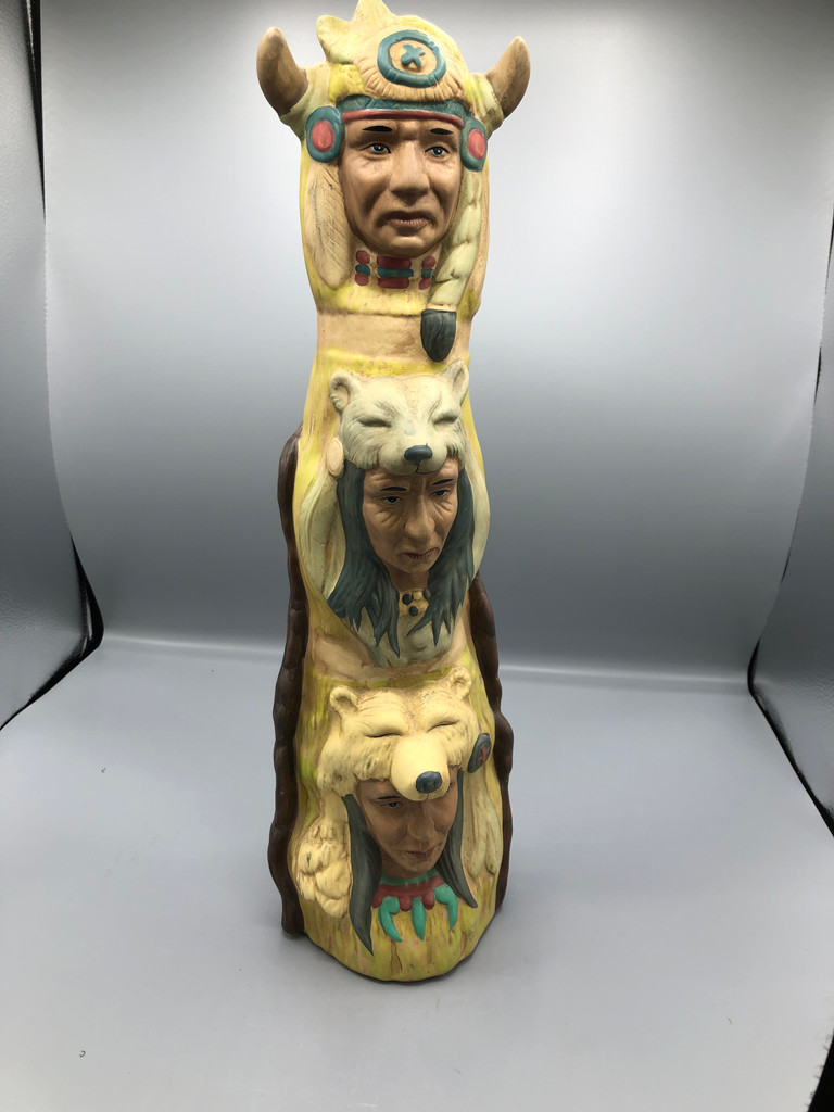 Ceramic Native American totem