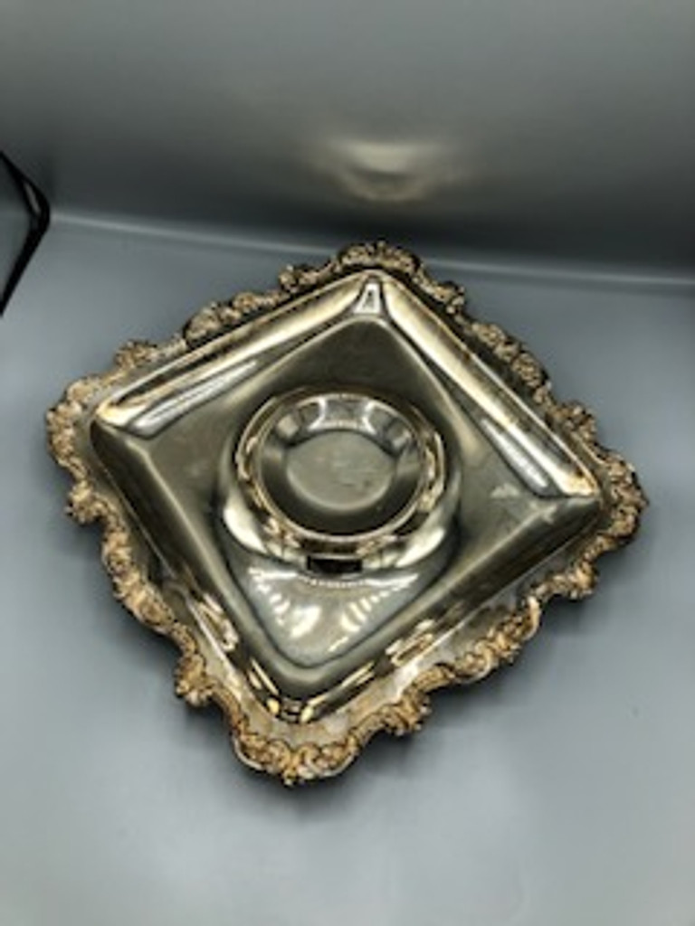 Vintage EPCA Silverplate Square Serving tray