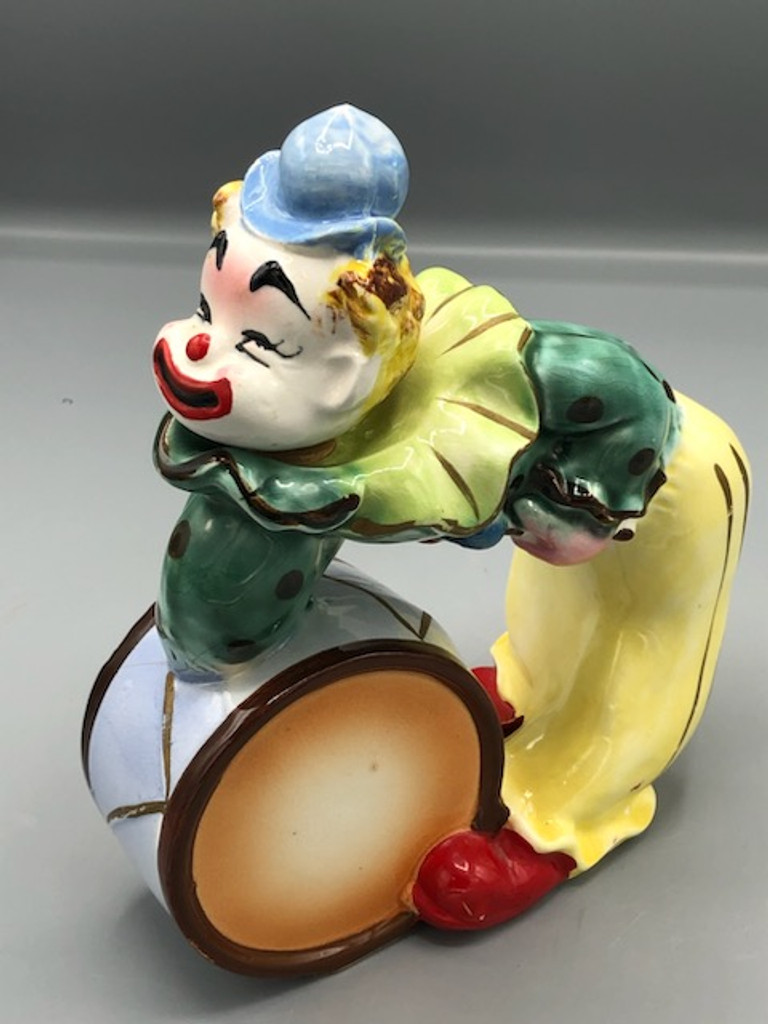 Vintage Clown with bass drum