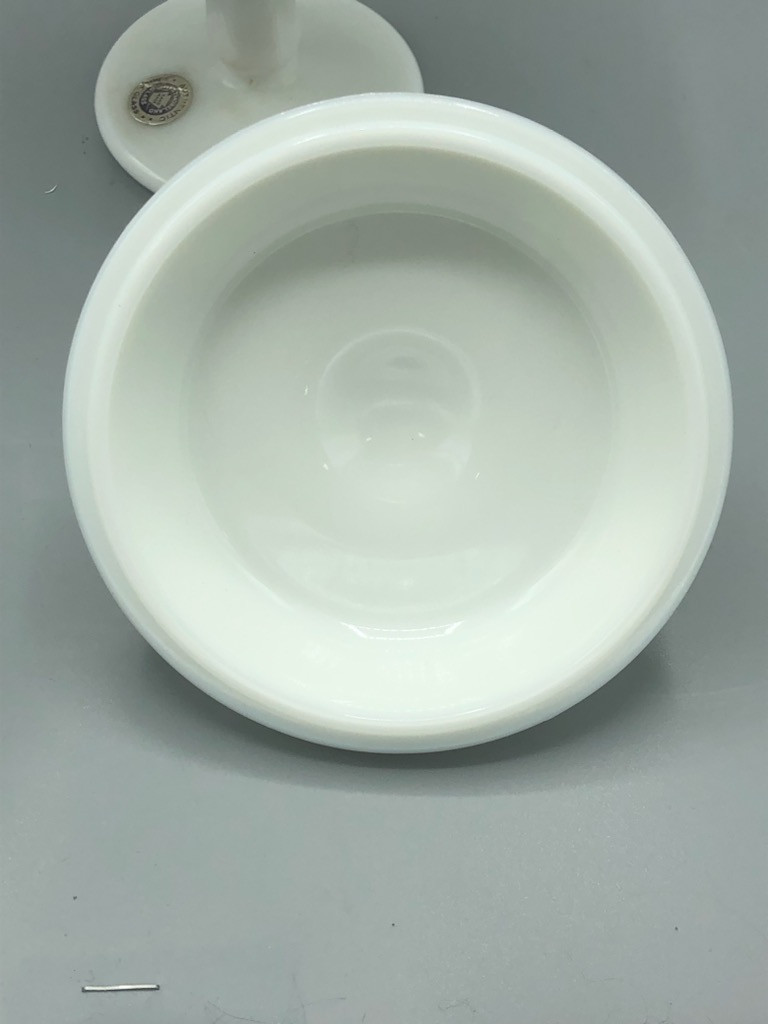 Westmoreland authentic Milk glass dish with lid