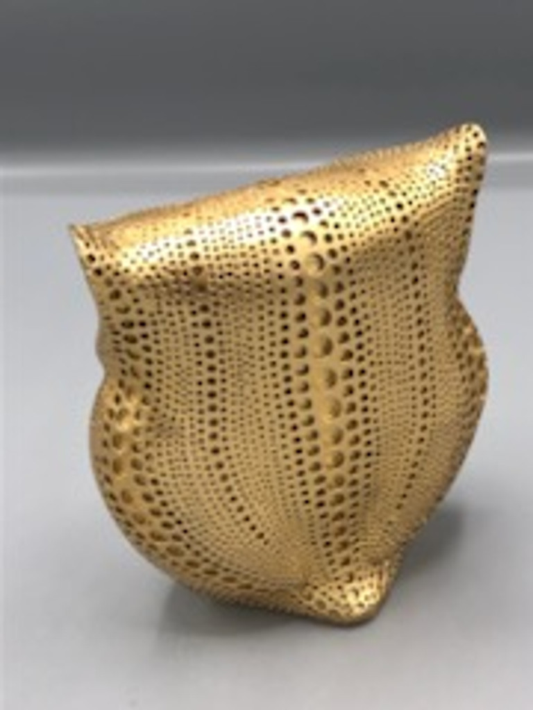 Gold Owl Statue