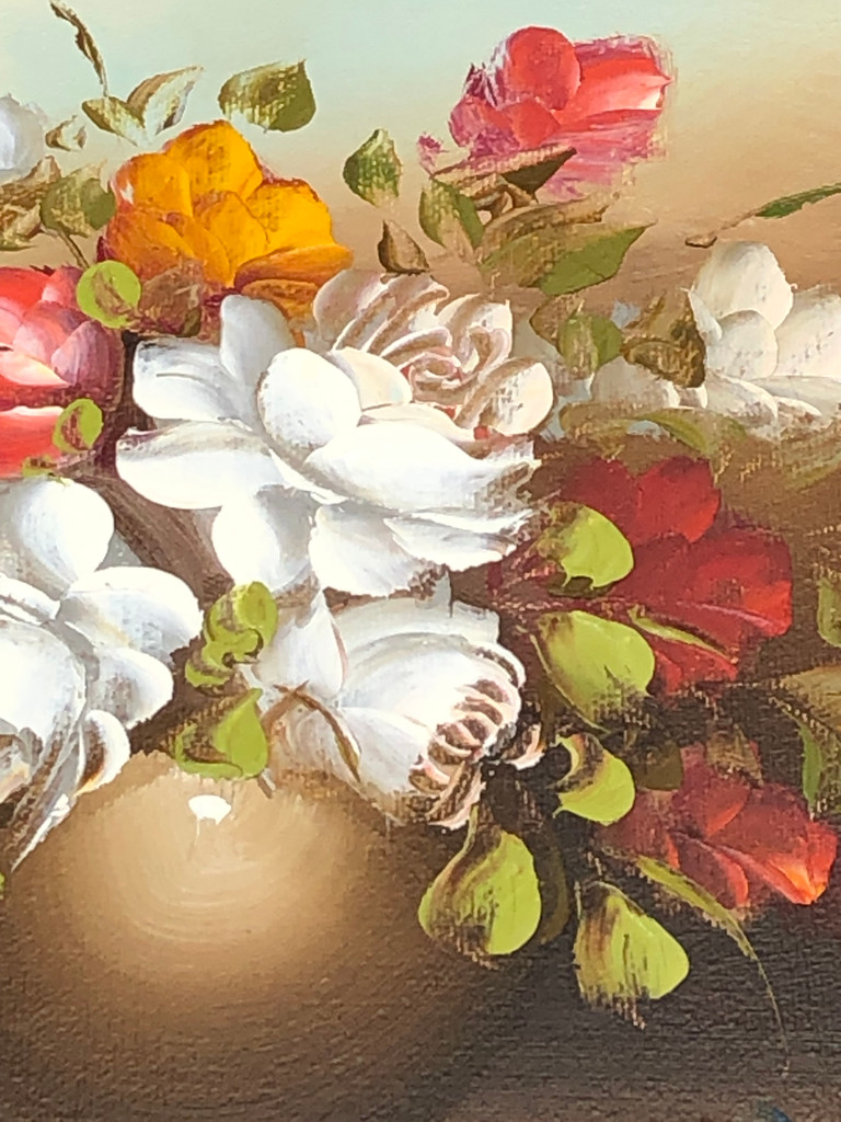 Vintage Floral  Oil Painting