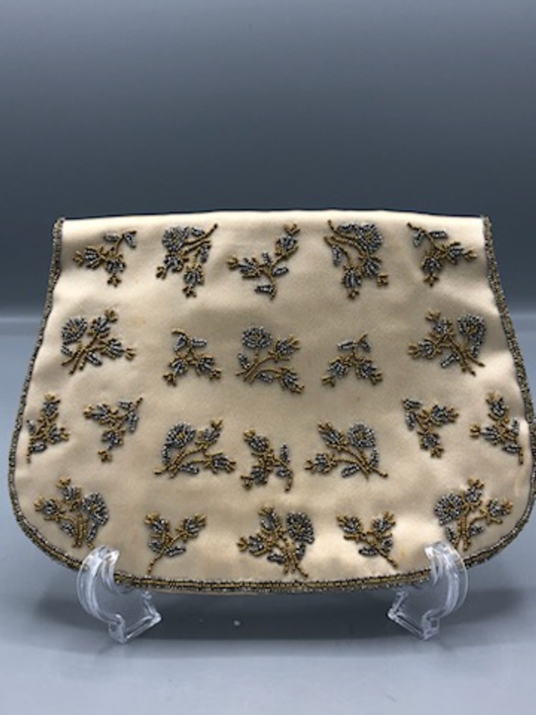 Vintage beaded gold purse