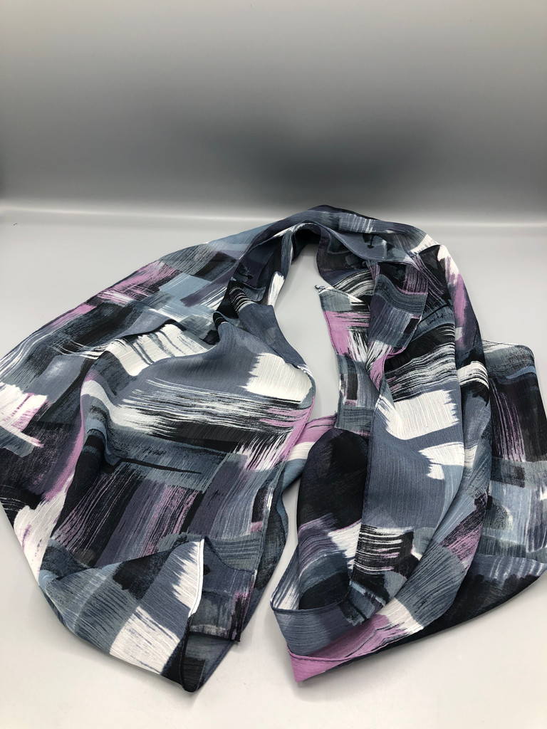 Bleach gray  purple scarf