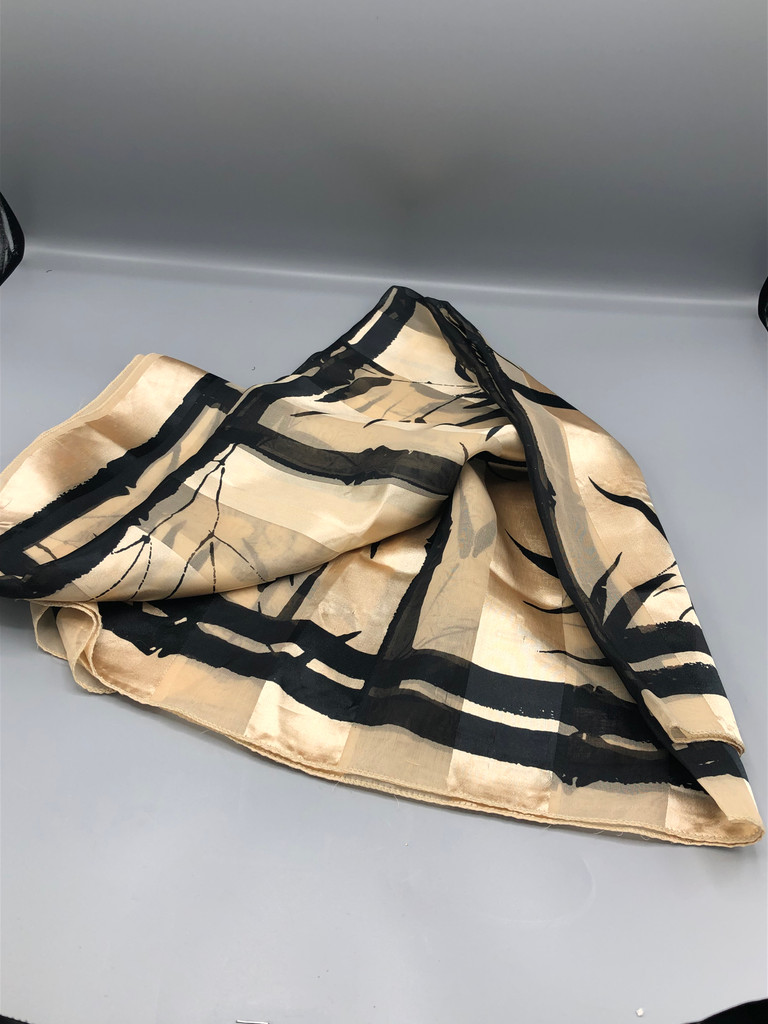 Large Gold & Beach Ink bamboo scarf