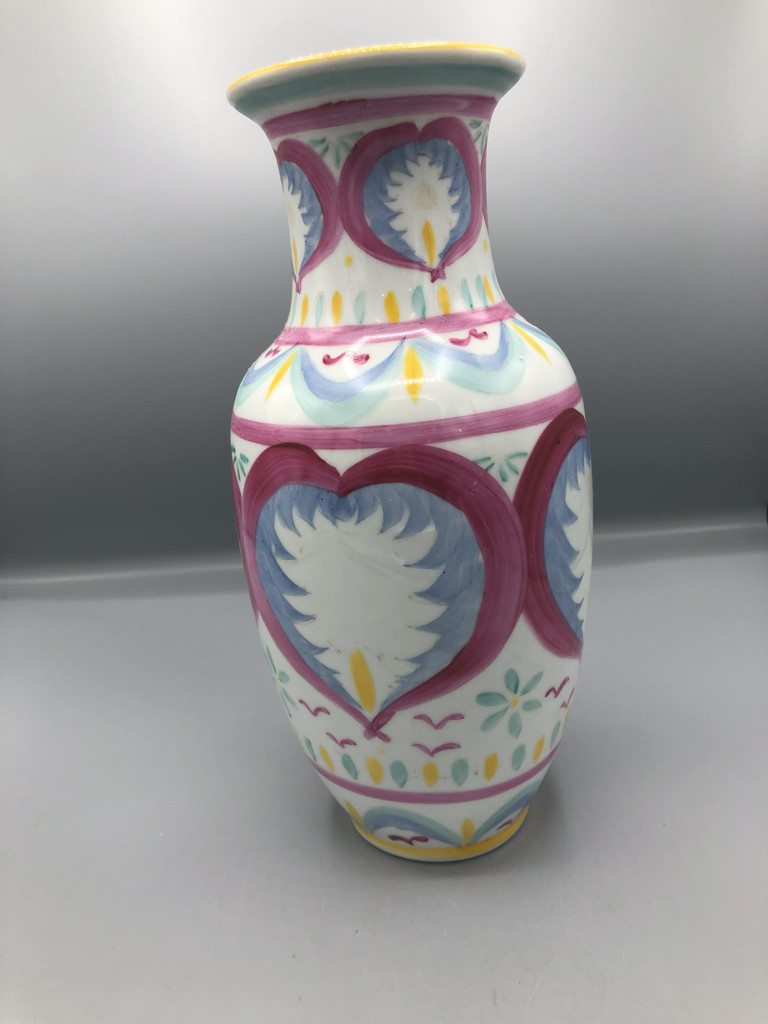 Pastel colored vase