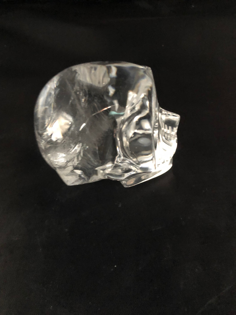 Clear Crystal Skull Handmade