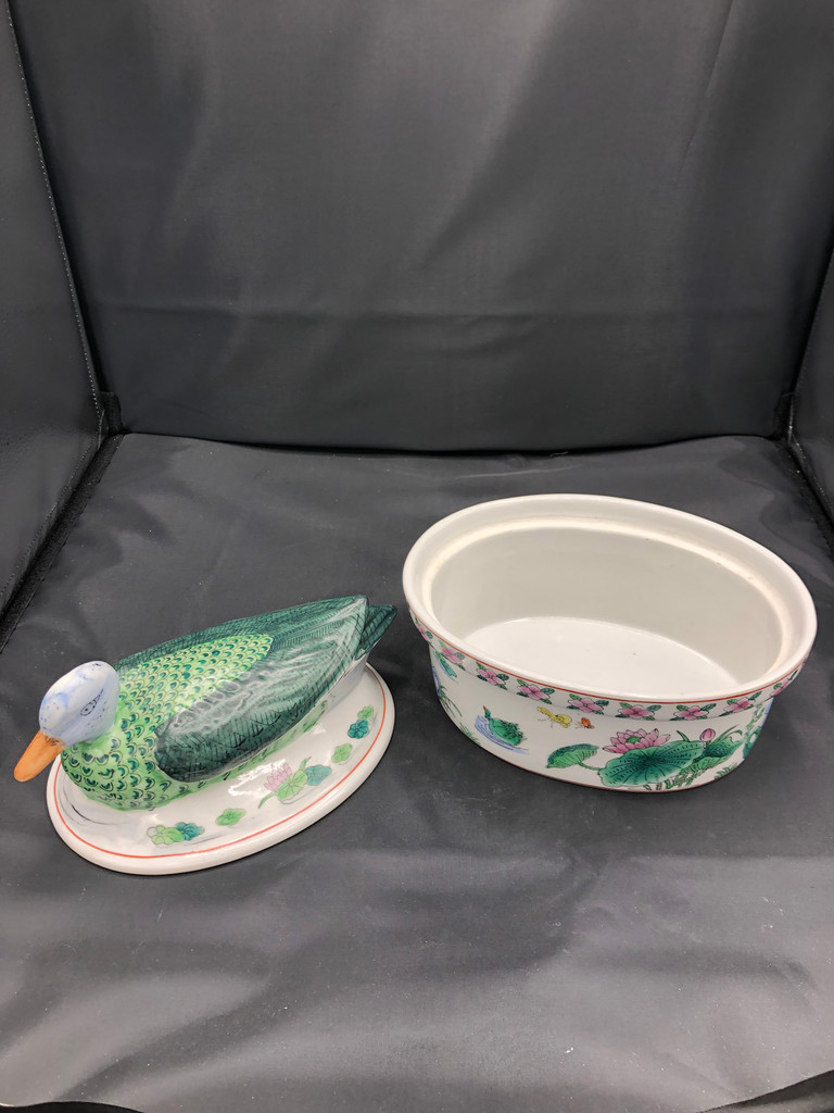 Ceramic Duck Tureen with lid