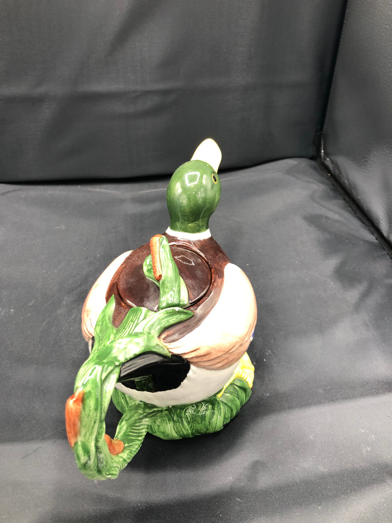Vintage 1994 Duck Ceramic Teapot with lid