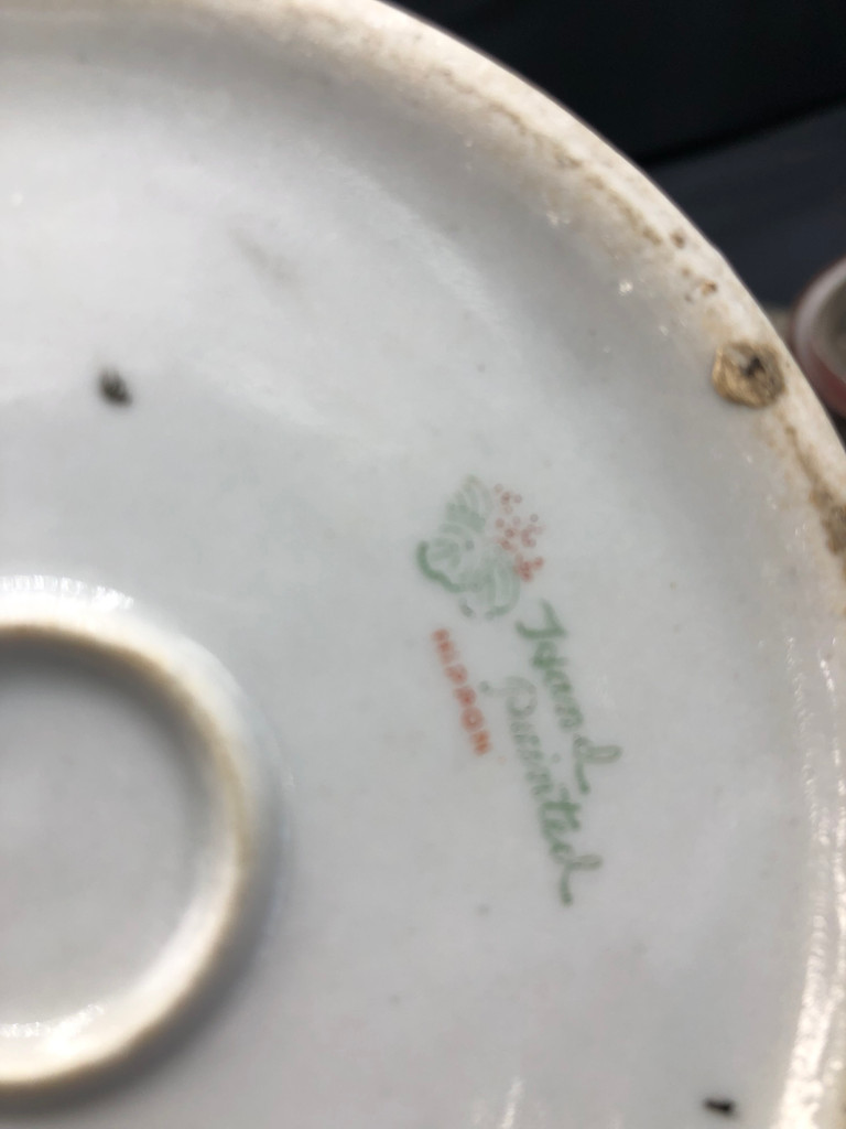 Dragonware Pottery Teapot & Sugar
