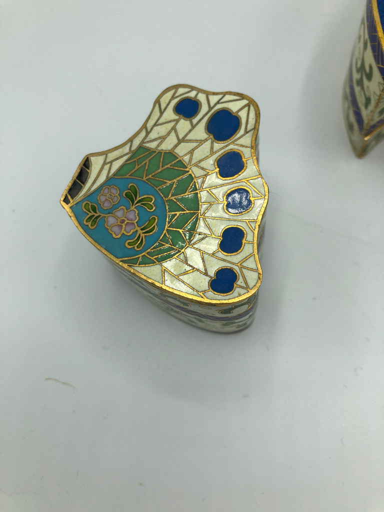 Cloisonné Butterfly Jewelry box