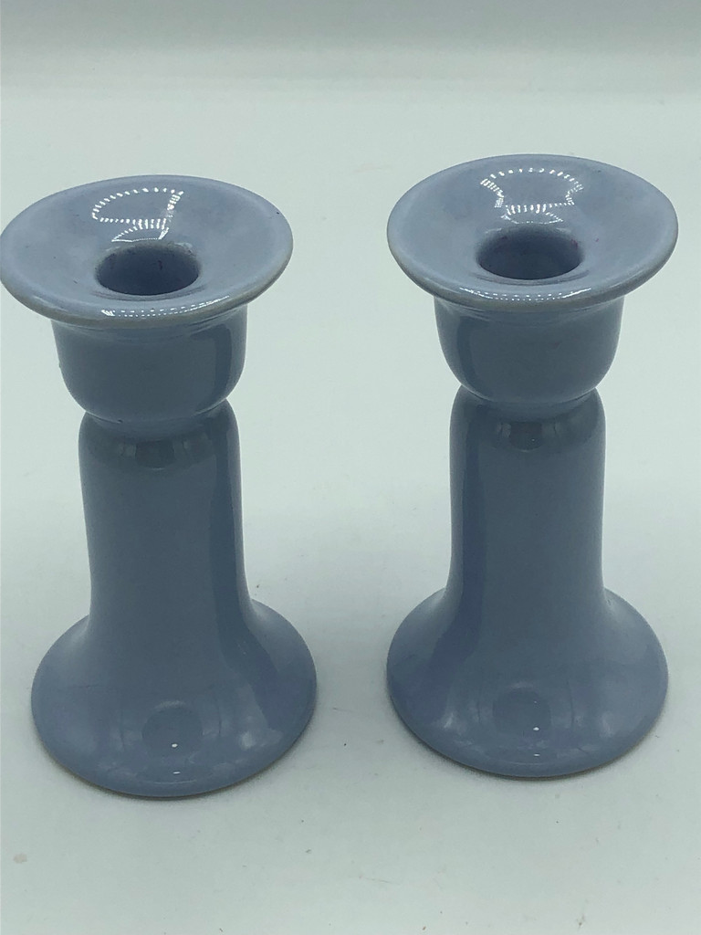 French Blue Candle Holders