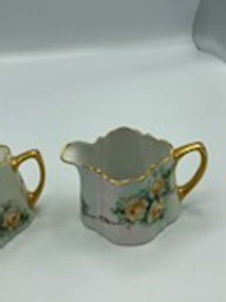 Art Nouveau Bavaria Sugar & Creamer