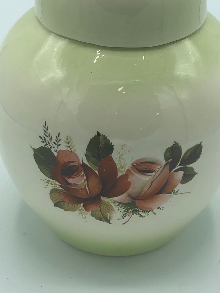 Ginger jar with Red Rose
