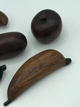 Wood Fruit Tray Set