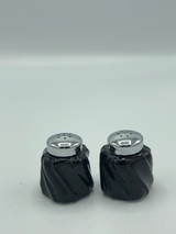 Vintage Black salt & pepper shakers