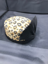 Leopard Print Black bow Hat