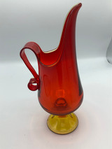 Vintage LE Smith Amberina Swung Pitcher