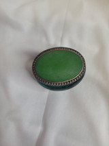 Vintage Twos & Co. Indian Green Marble Trinket Box