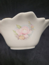 Fine Porcelain Bowl By JS Gold Trim Pink Roses