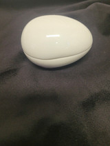 Vintage Limoges France Egg Shaped Box White Porcelain