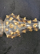 Egyptian Glass Clear Perfume Bottle No Stopper