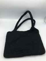 Rising Tide Black Wool Bag